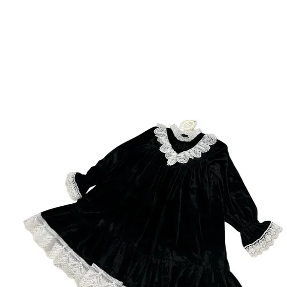 New Petite Amalie Girls Dress  Size 5 black velvet white trim is available  for purchase on au PAY Market - Imported Goods Online Store Co.Ltd. | au  PAY Market - Online Shopping Site